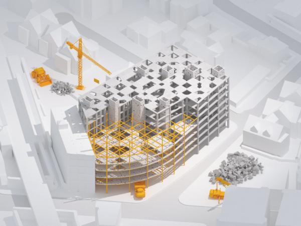 Subtraction reuse and reskinning construction sequence